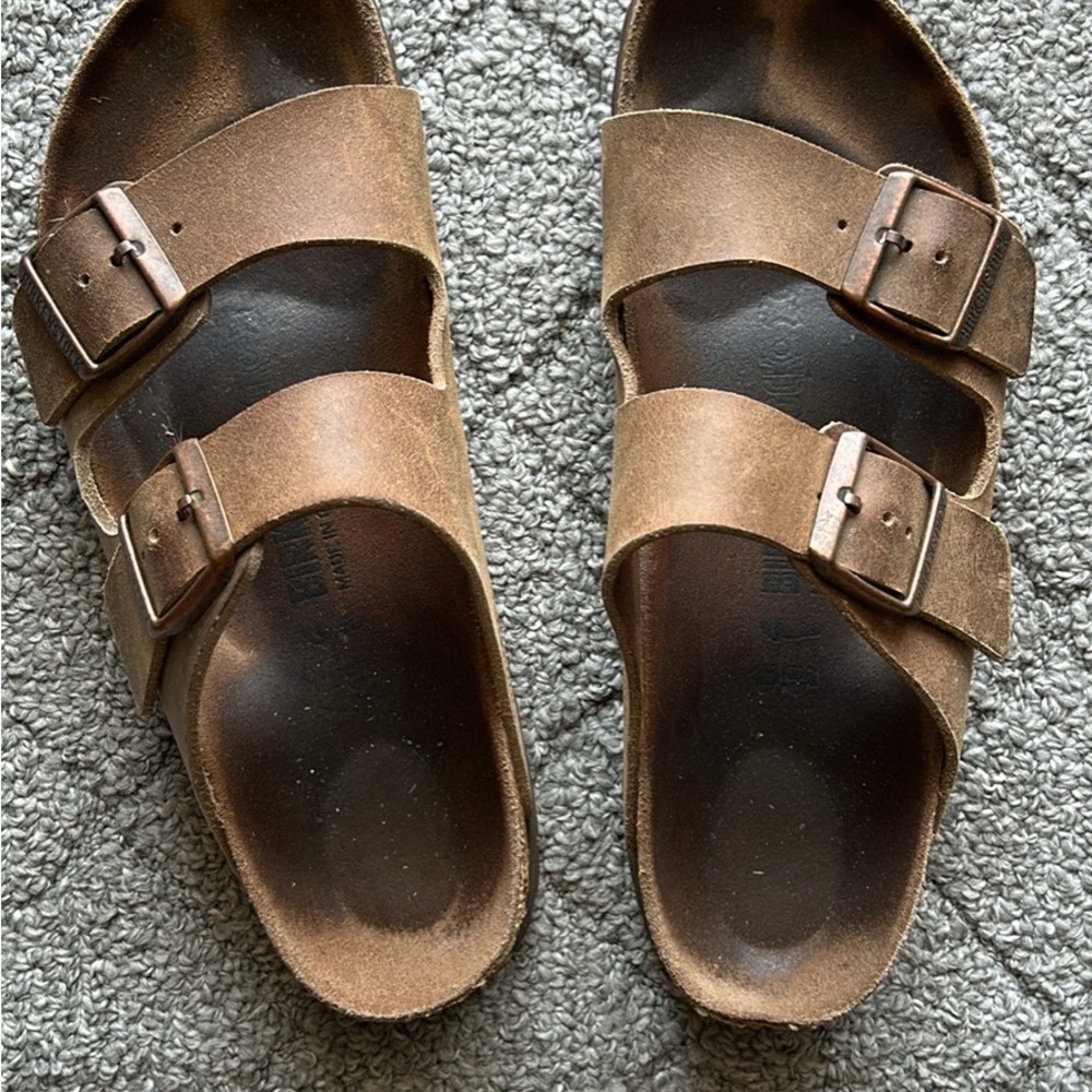 Birkenstock Dark Brown Leather Footbed